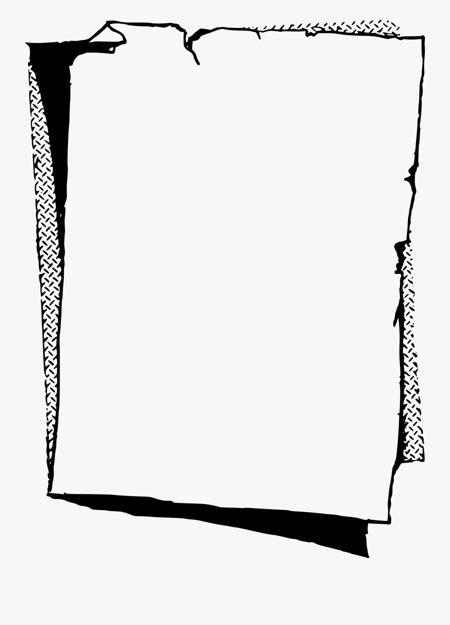 Clipart - Old Paper Frame Transparent, Transparent Clipart