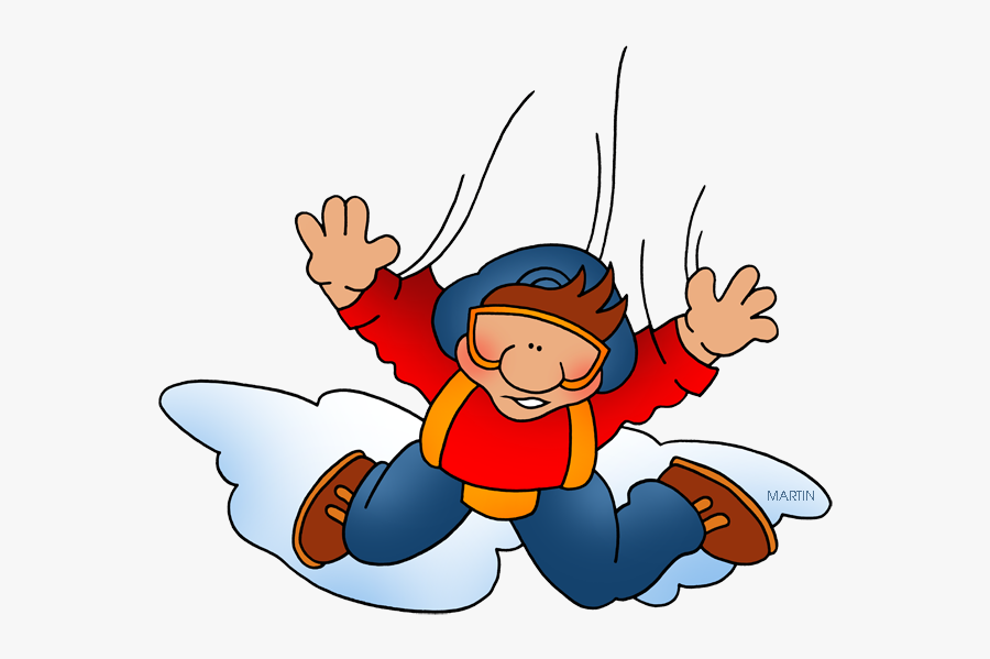 Sky Diver - Clip Art Sky Diving, Transparent Clipart