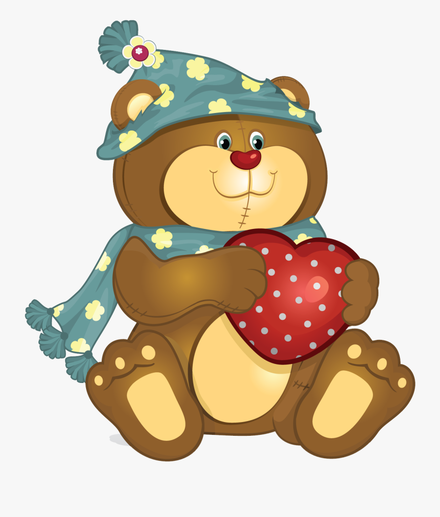 Paperclip Clipart Cute - Bear, Transparent Clipart