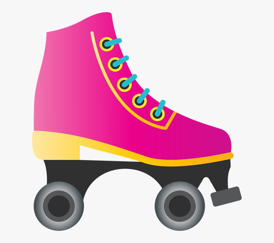 Roller Skates,footwear,quad Skates,roller Skating,pink,shoe,roller - Roller Skate Png, Transparent Clipart