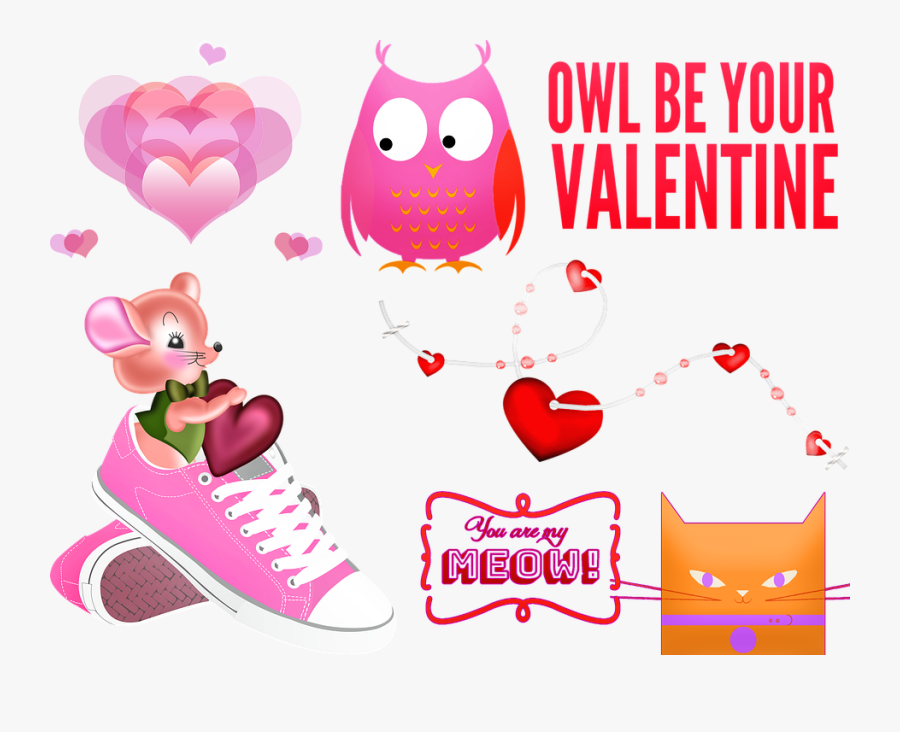 Valentine Clip Art, Valentine Banner, Valentine Candle, Transparent Clipart