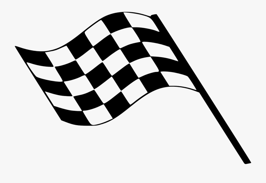 Checkered Flag Images Pixabay - Clip Art Racing Flag, Transparent Clipart
