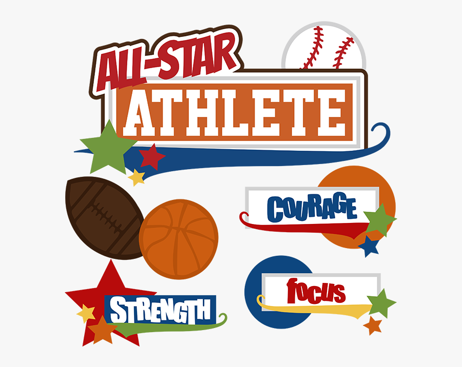 All Star Athlete Svg - All Star Sports Clipart, Transparent Clipart