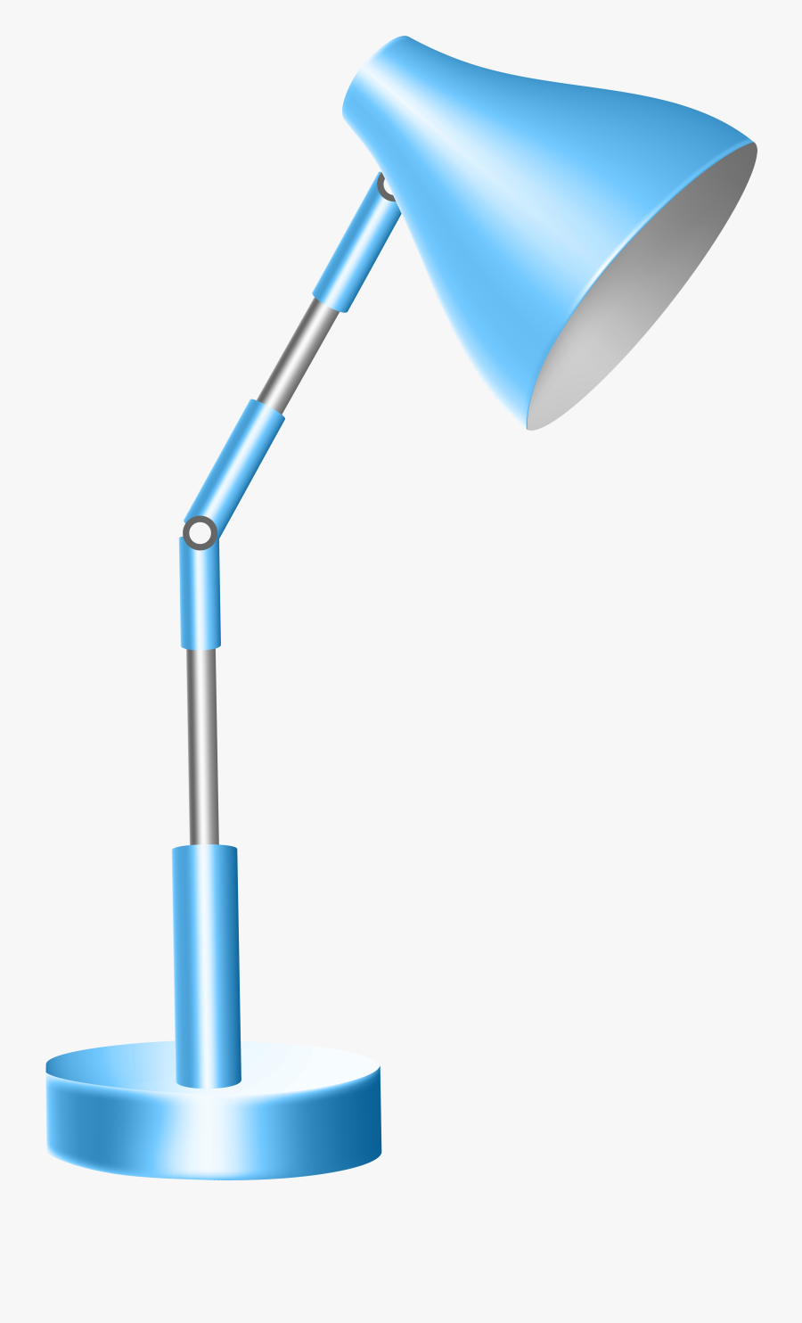 Blue Desk Lamp Png Clip Art - Lamp Clipart Transparent, Transparent Clipart