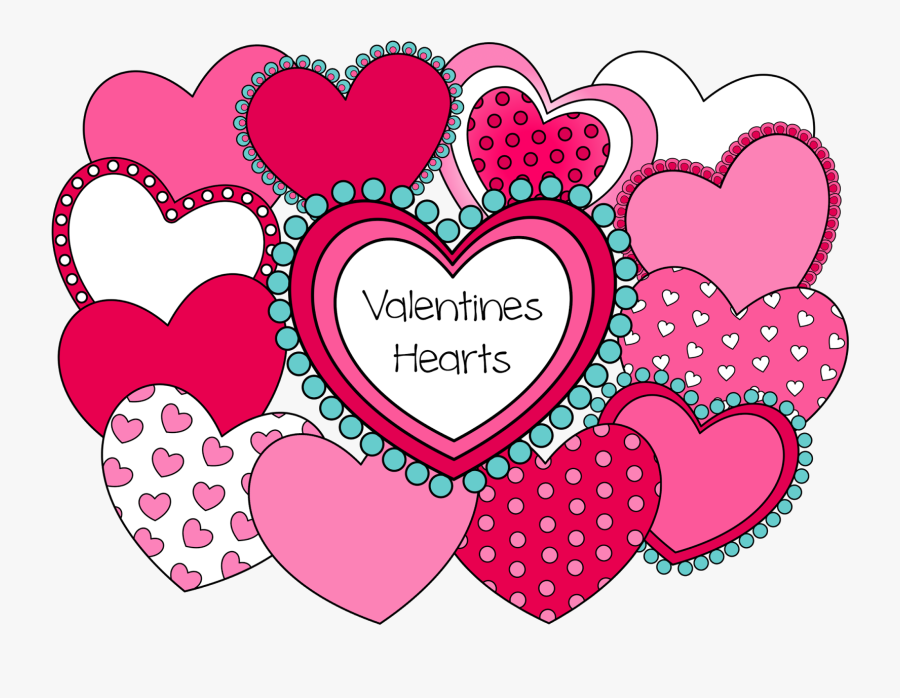 Transparent Valentines Clipart - Heart Design For Valentine's Day, Transparent Clipart