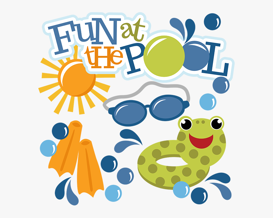 Fun At The Pool Svg Swimming Svg Files For Scrapbooking - Scalable Vector Graphics, Transparent Clipart