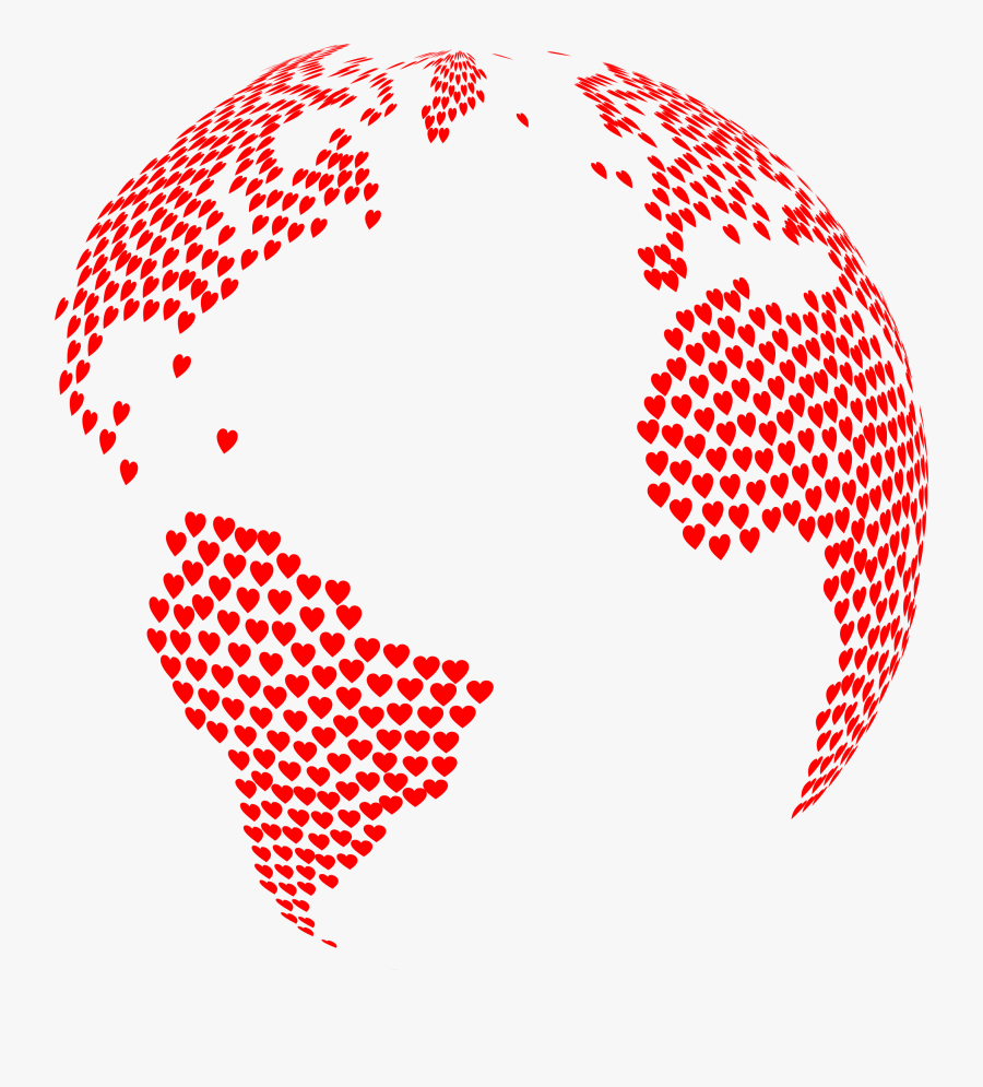 Education Clipart Image Education Theme School Books - Hearts Globe, Transparent Clipart