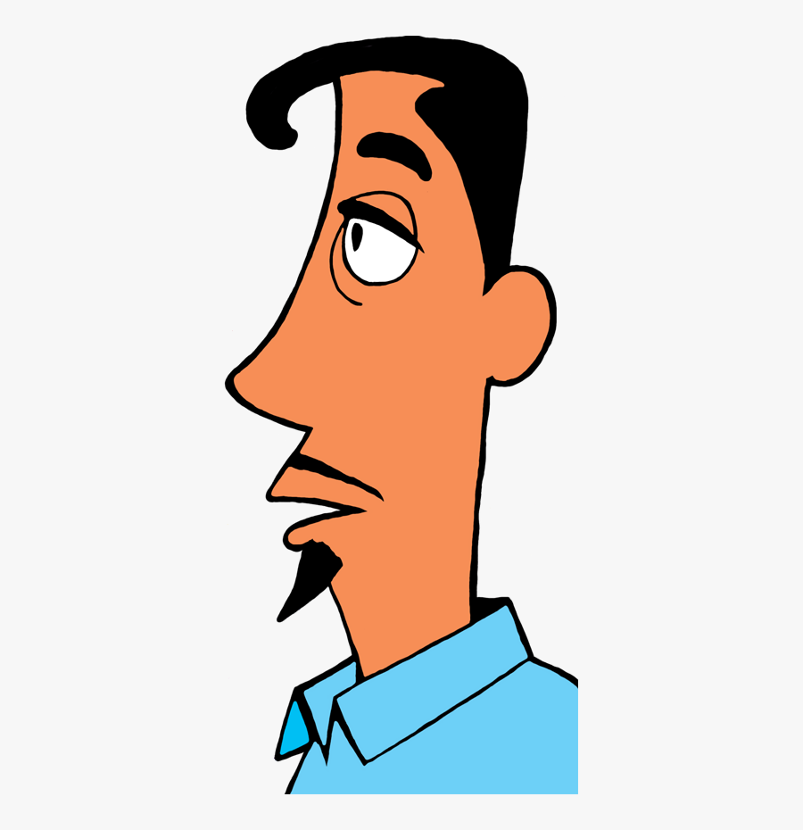 Man's Profile Clipart, Transparent Clipart