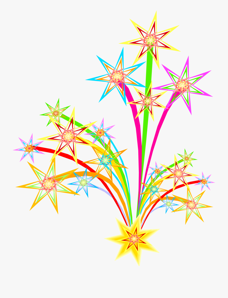 Clipart Stock Bonfire Clipart Night - Clipart New Year Fireworks, Transparent Clipart