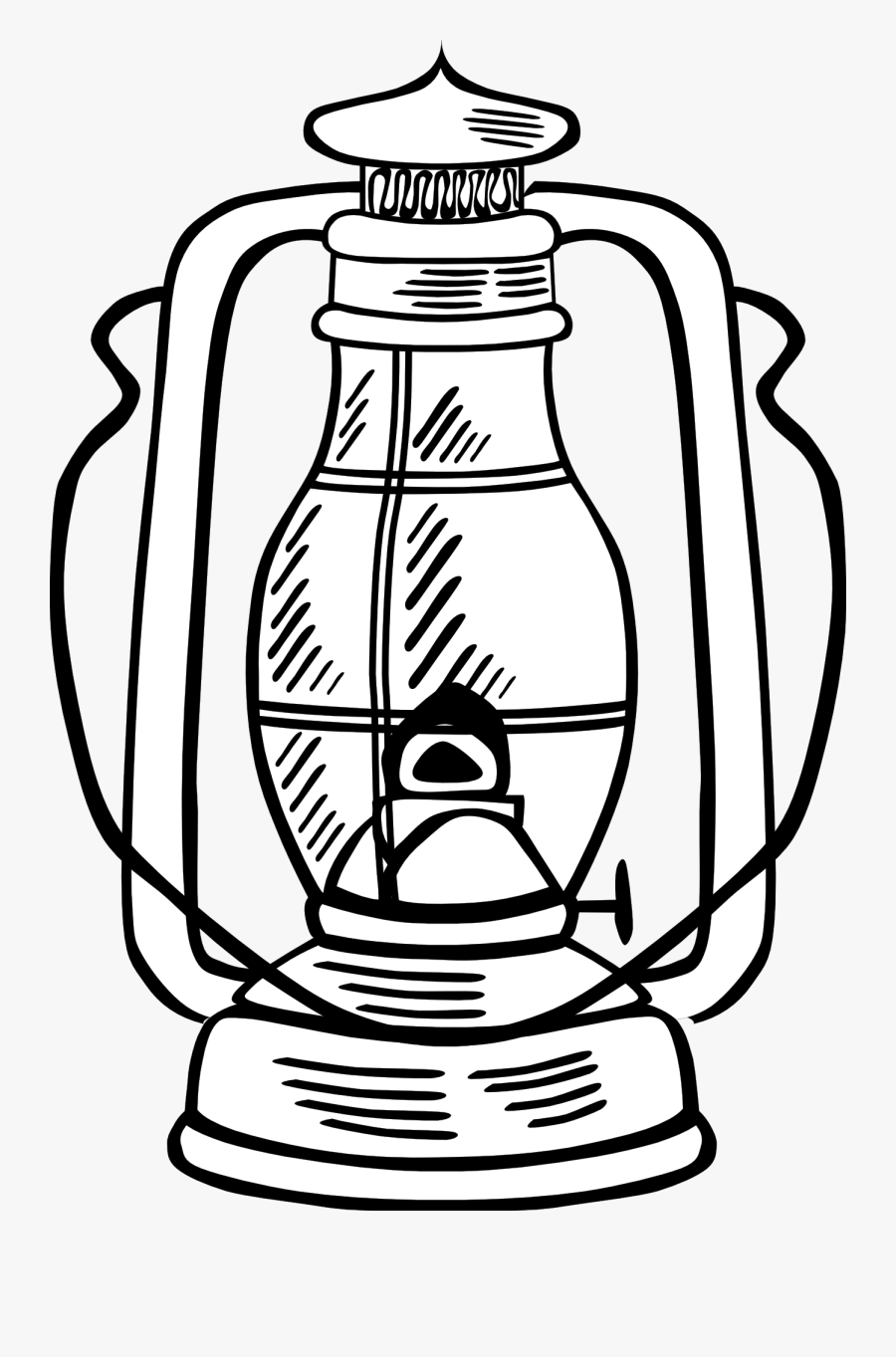 Lamp - Clipart - Black - And - White - Lamp Clipart Black And White, Transparent Clipart