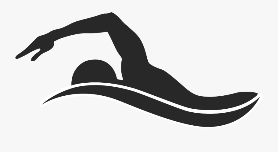 Ritter Sports Performance - Black And White Swimmer, Transparent Clipart