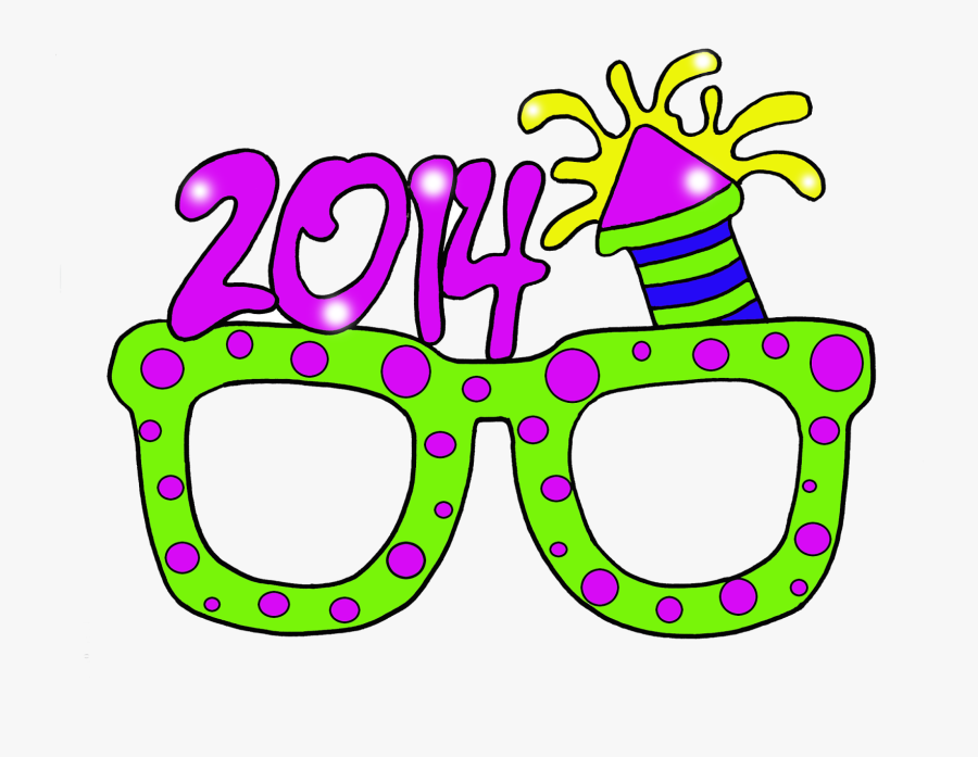 Granny Goes To School - Happy New Year Glasses Transparent, Transparent Clipart