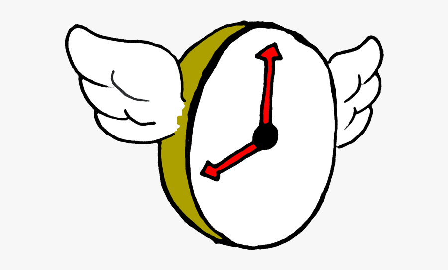 Time Flying Clipart - Cartoon Hourglass, Transparent Clipart