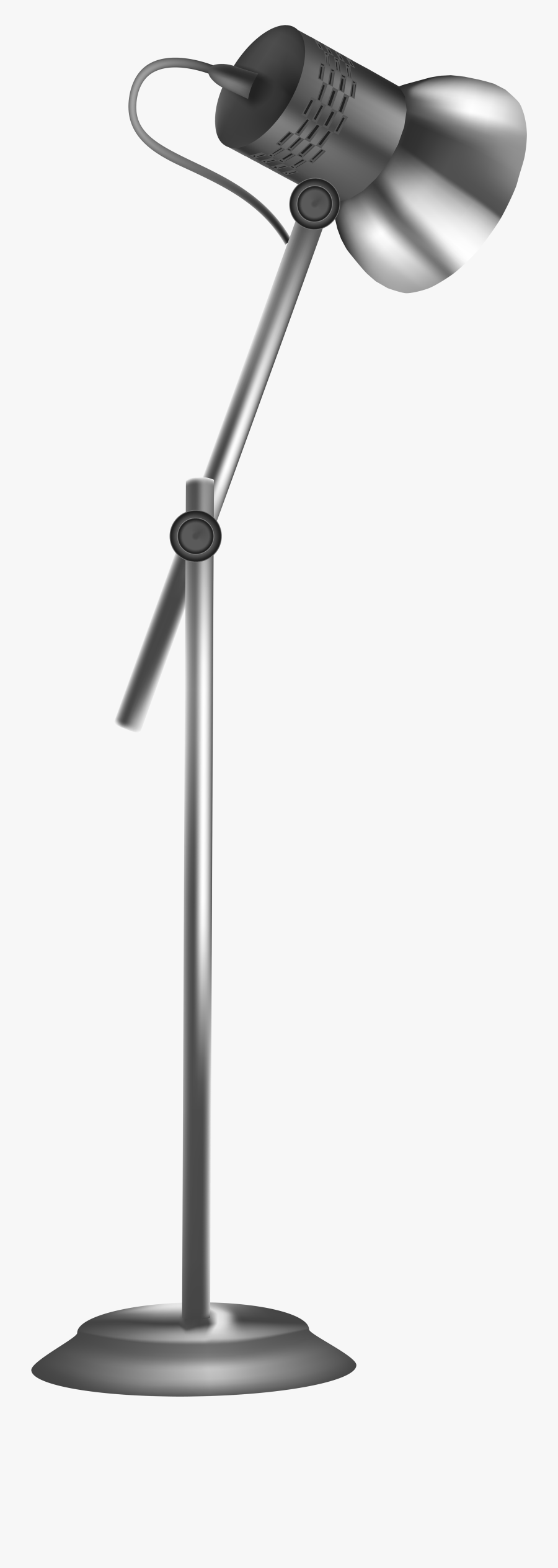 Silver Floor Lamp Png Clip Art - Wind Turbine, Transparent Clipart