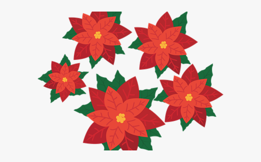 Poinsettia Clipart Flourishes - Poinsettia Transparent, Transparent Clipart