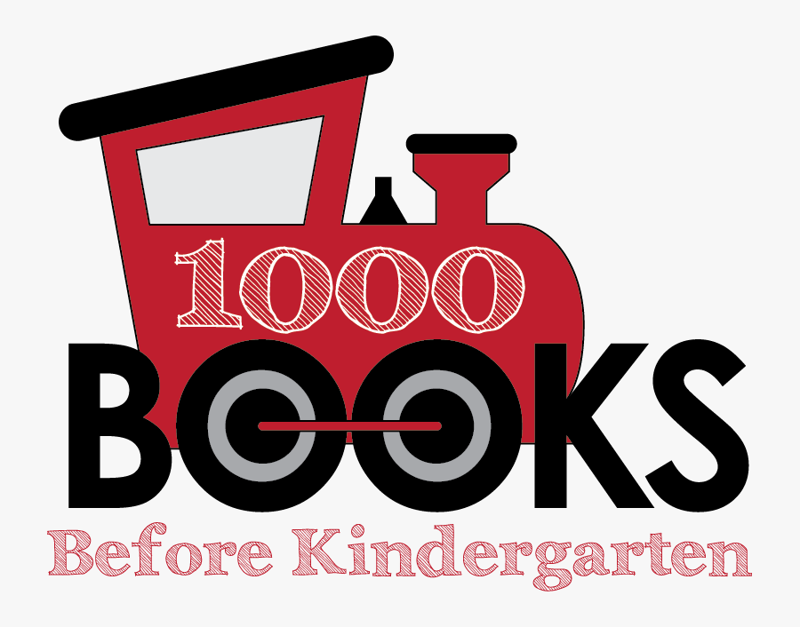 1000 Books Before Kindergarten Train, Transparent Clipart