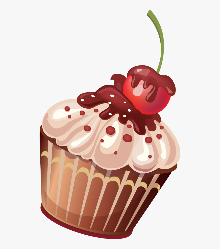 Cupcake, Transparent Clipart