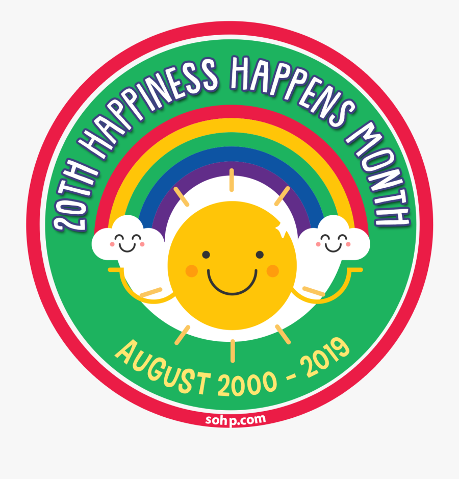 Happiness Happens Day 2019, Transparent Clipart