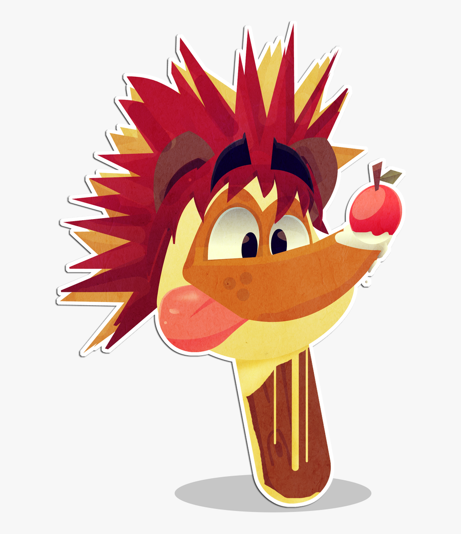 Spiky Popsicle - Cartoon, Transparent Clipart