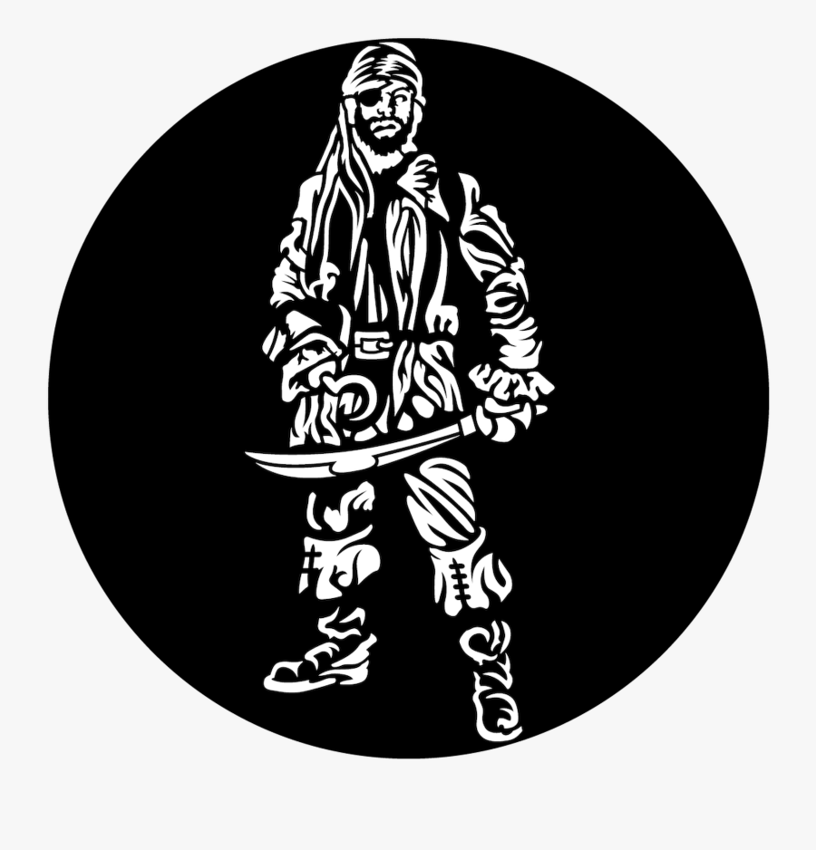 Pirate Standing - Illustration, Transparent Clipart