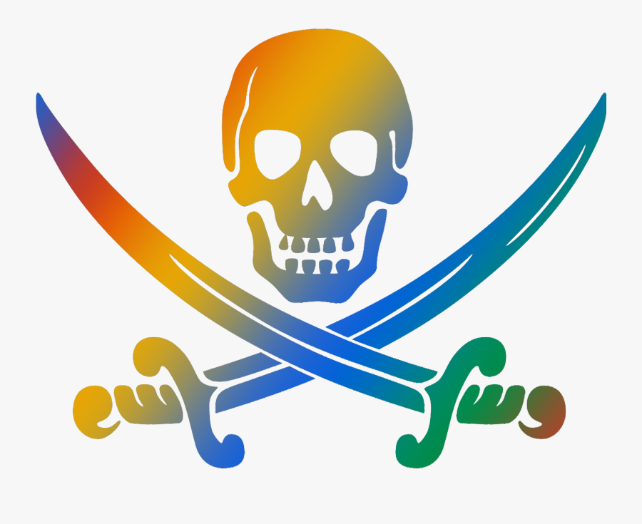 Skull And Crossbones Swords, Transparent Clipart