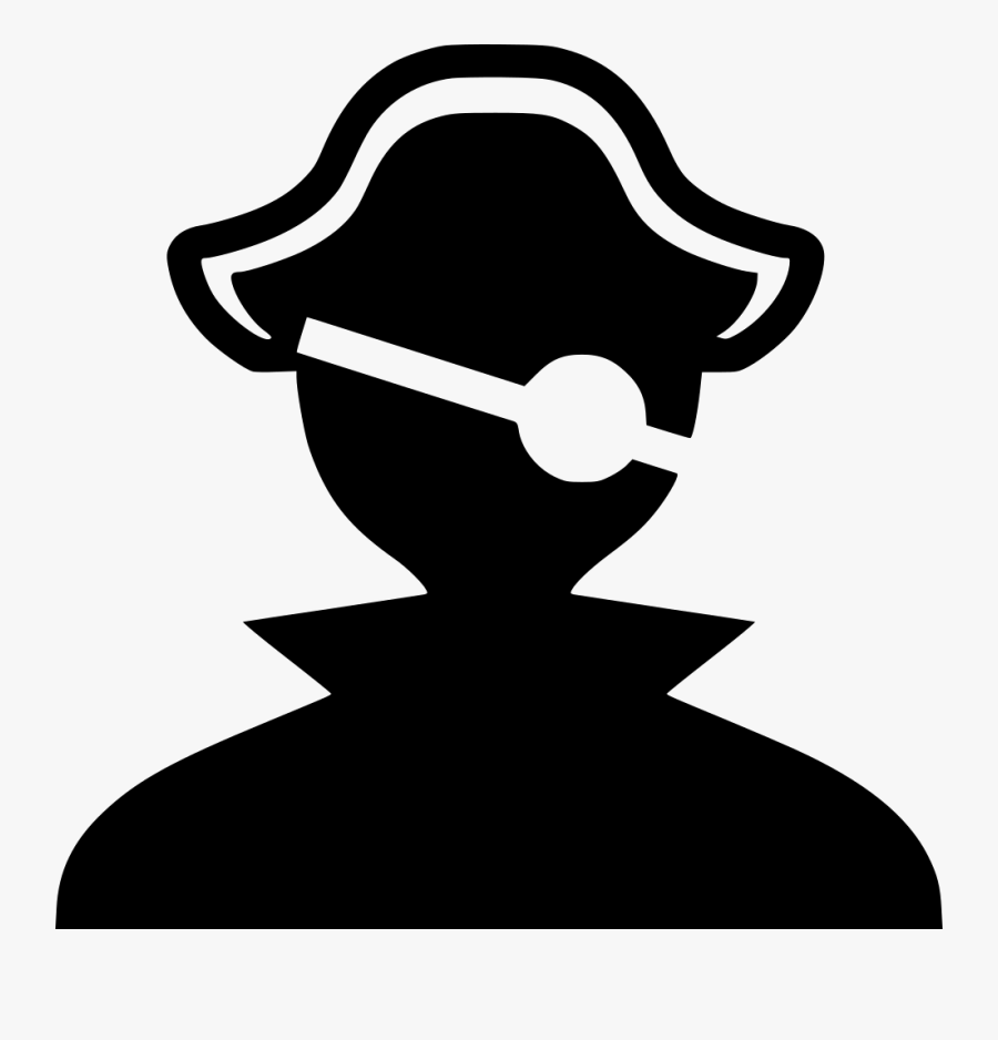 Pirate - Pirate Icon Black Png, Transparent Clipart