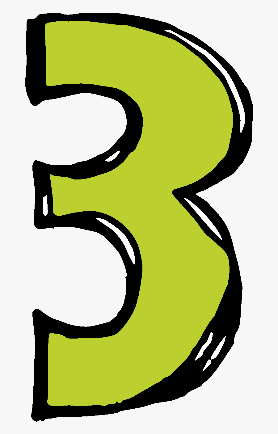 Number 3 Png Polka Dot, Transparent Clipart