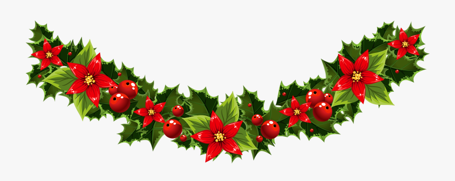 Christmas Garlands Vector Clipart , Png Download - Guirlande De Noel Dessin Png, Transparent Clipart