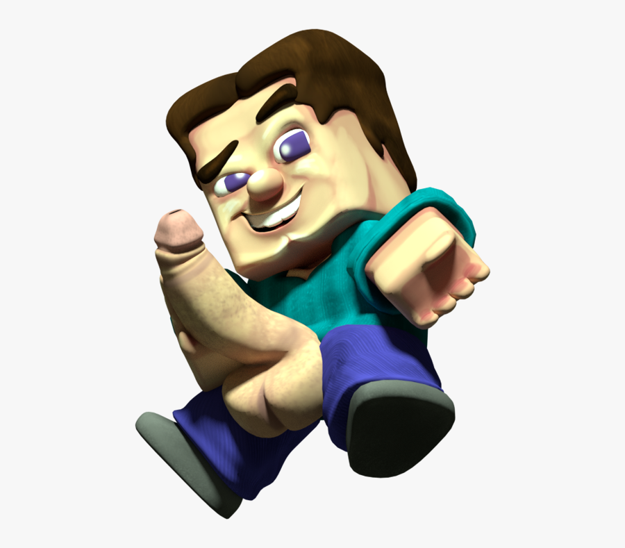 Transparent Oh No Png - Minecraft Steve 3d Render, Transparent Clipart