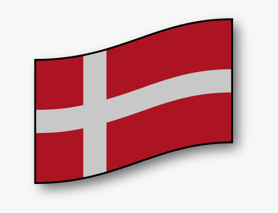 Flag Of Denmark - Dibujo De La Bandera De Dinamarca, Transparent Clipart
