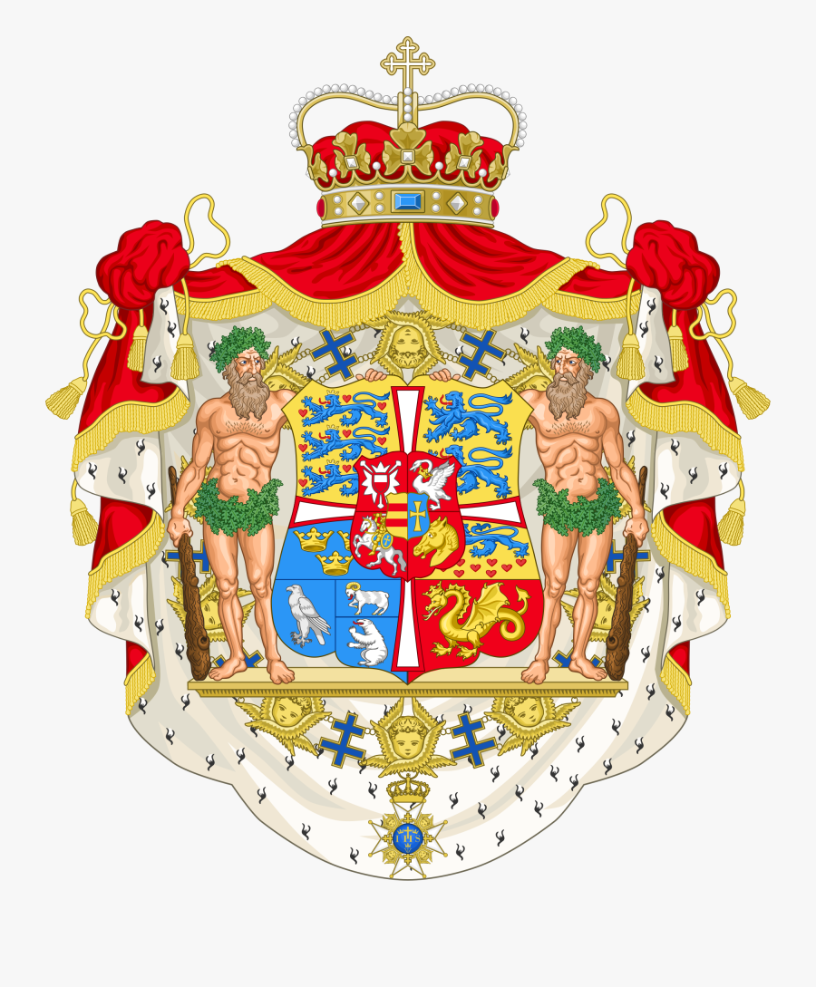 Queen Of Denmark Coat Of Arms Clipart , Png Download - Denmark Coat Of Arms, Transparent Clipart