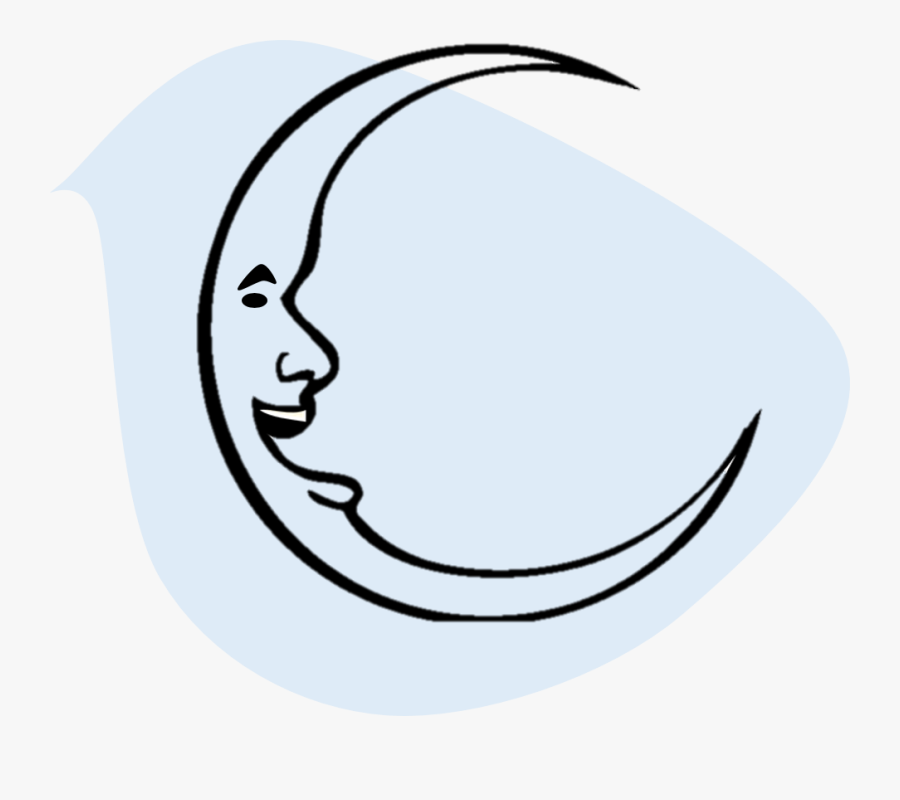 Moon Clipart Coloring, Transparent Clipart