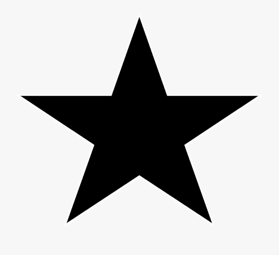 A Black Star - Black Star Icon Png, Transparent Clipart