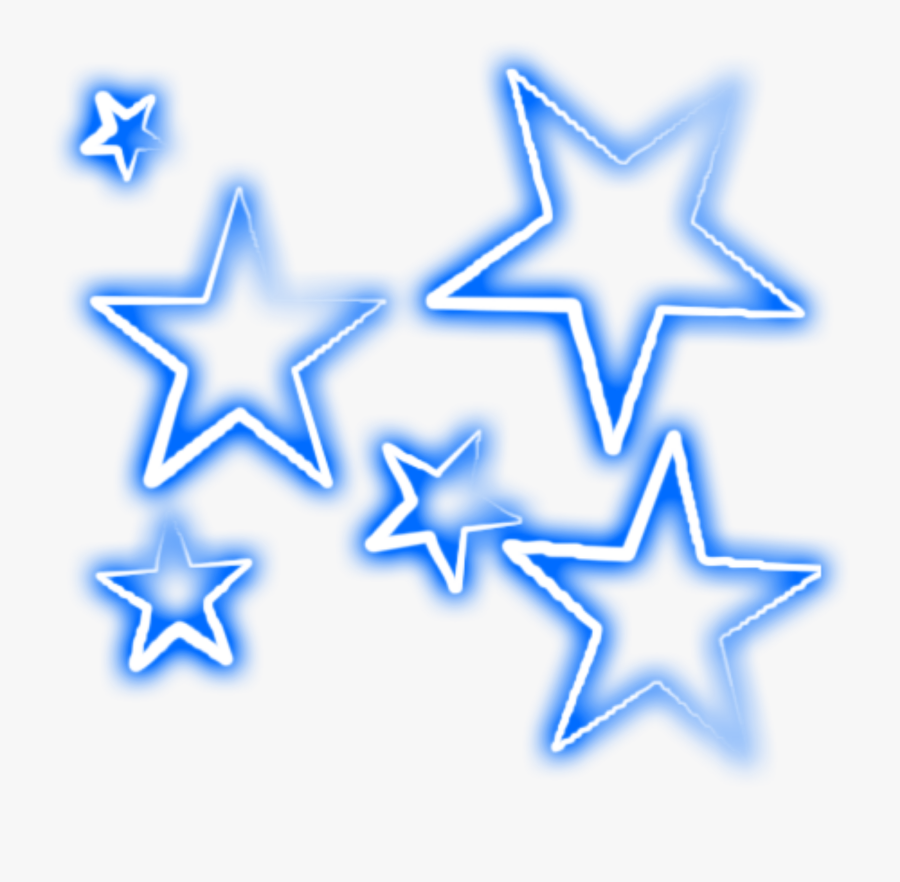 Transparent Glowing Star Clipart - Transparent Background Neon Star Png, Transparent Clipart