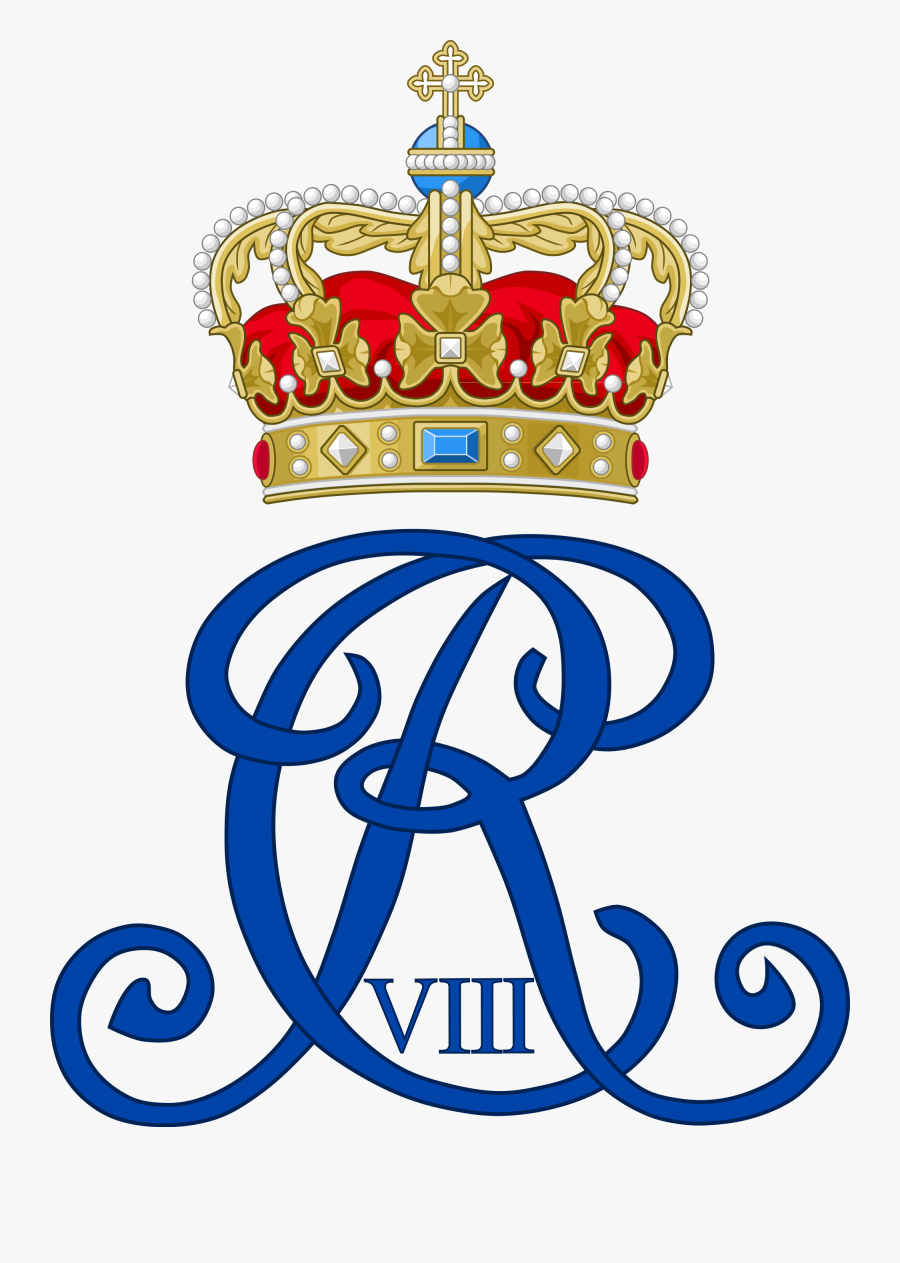 R Clipart Monogram - Kong Frederik V Monogram, Transparent Clipart