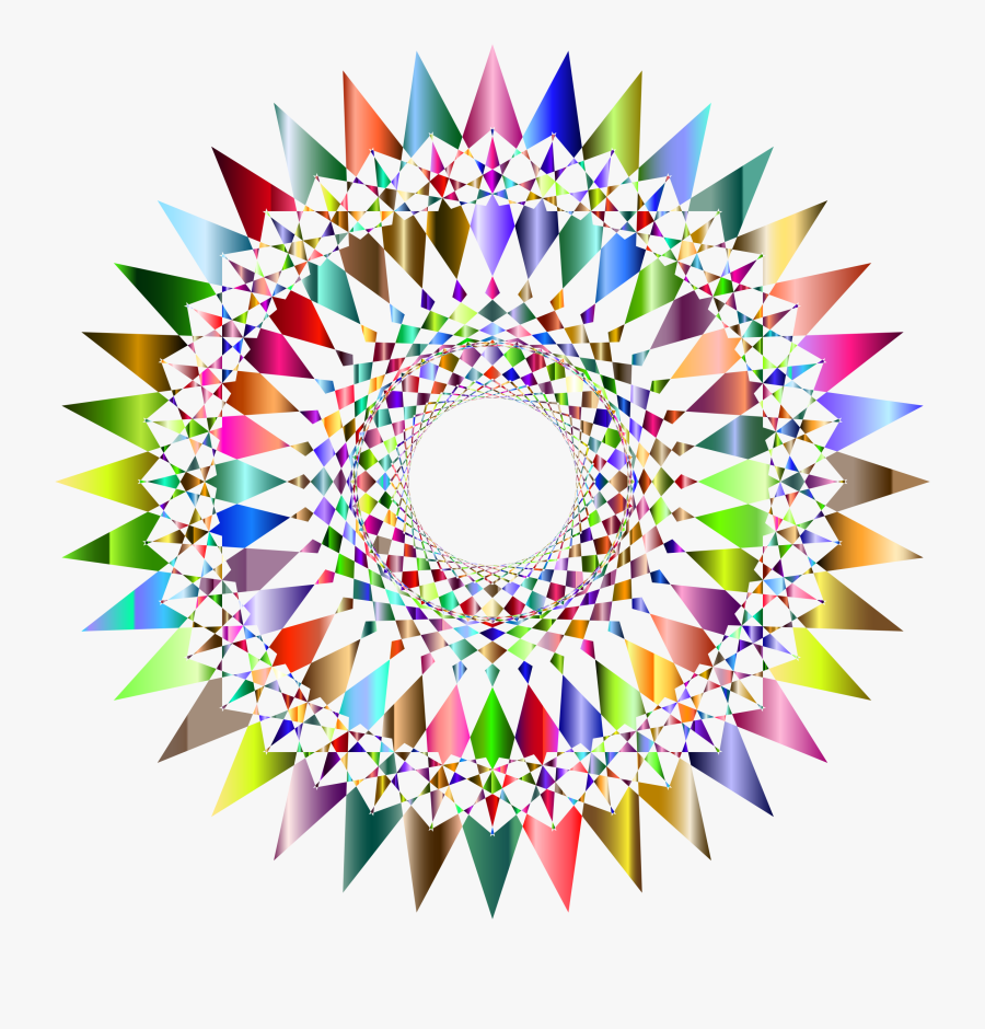 Prismatic Decorative Checkered No - Circle, Transparent Clipart