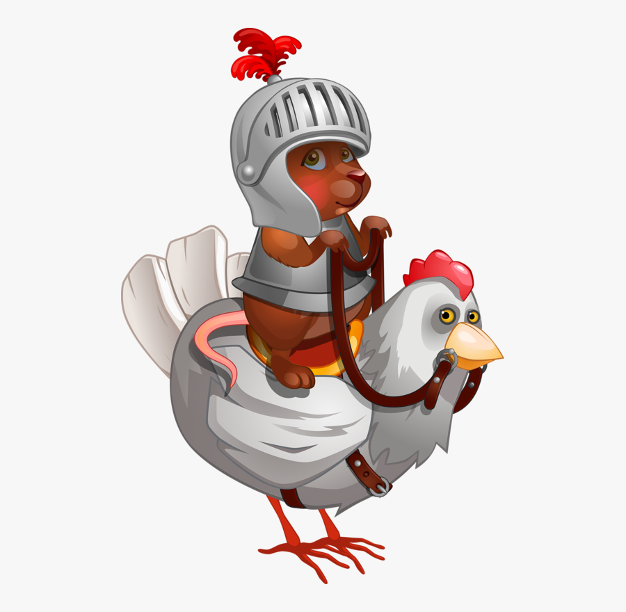 Transparent Leash Clipart - Chicken And Mouse Cartoon, Transparent Clipart