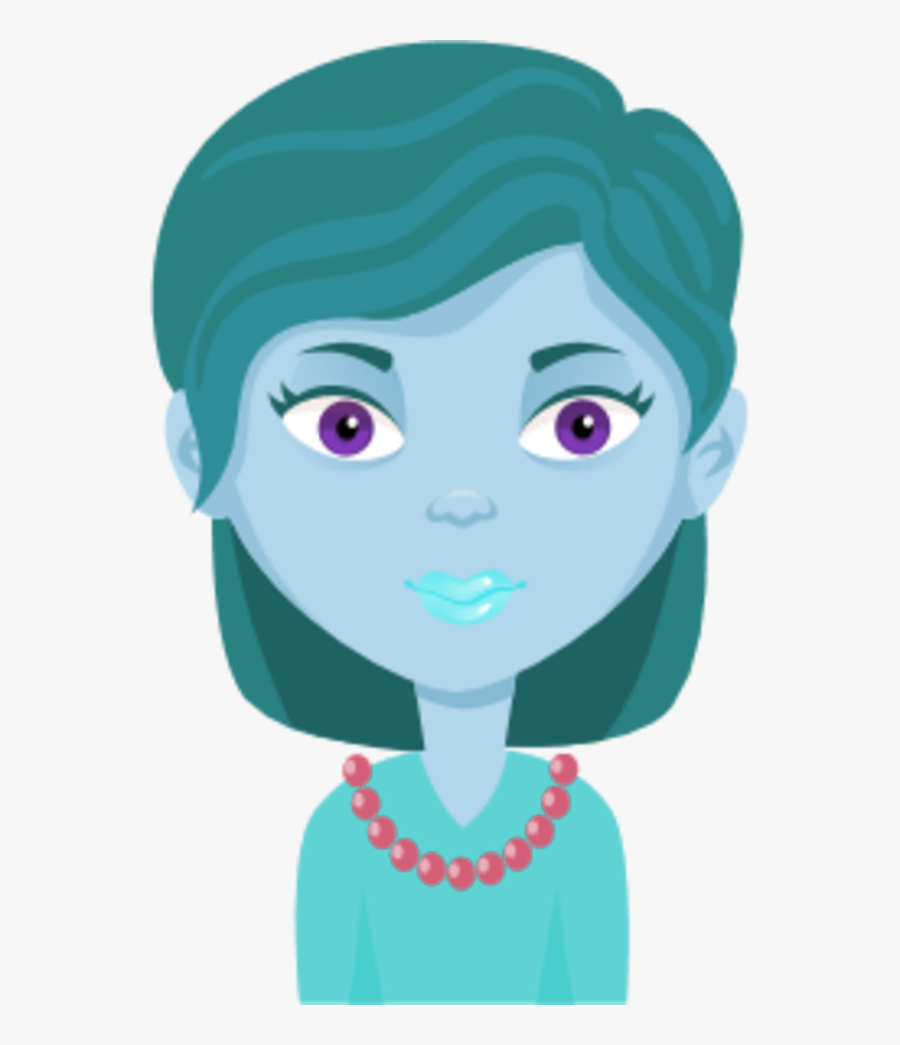 Cartoon Girl Face Transparent Background, Transparent Clipart