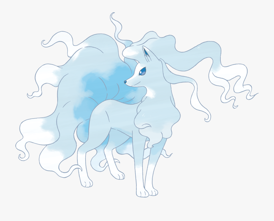 Alolan Ninetales, Transparent Clipart