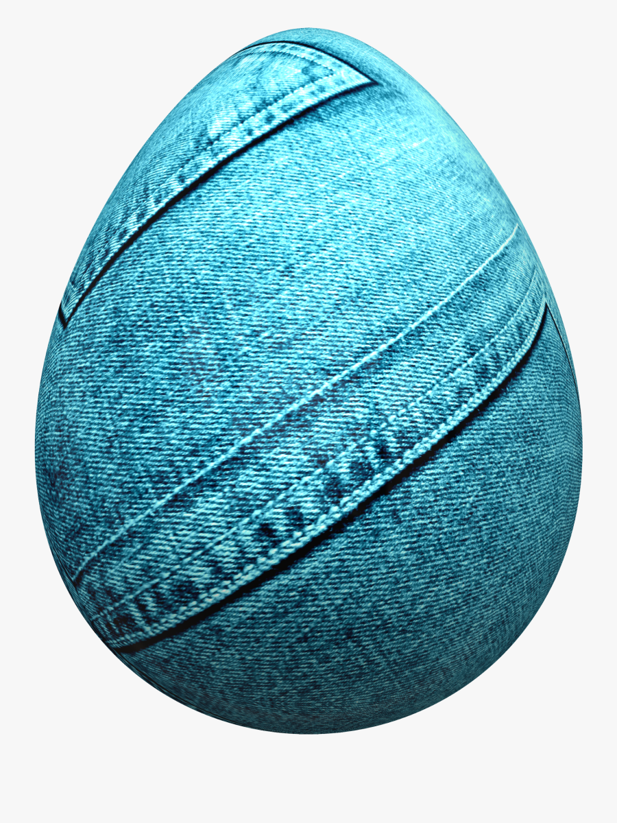 Egg Wrapped In Blue Jeans Png Image - Jeans Egg, Transparent Clipart