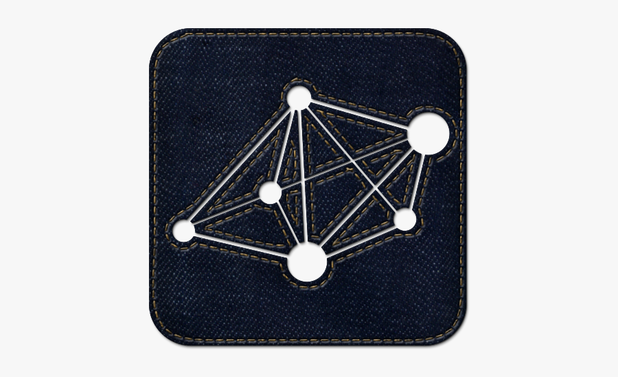 High Resolution Dark Blue Denim Jeans Icon Social Media - Icon, Transparent Clipart