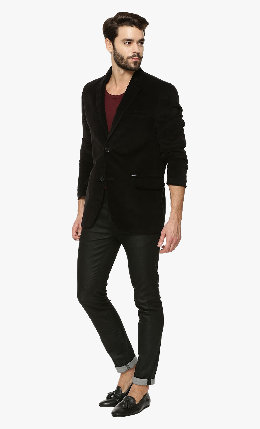 Blazer With Jeans Png Background, Transparent Clipart