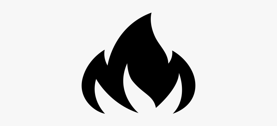 Flames Clipart Fire Symbol - Black Fire Logo Png, Transparent Clipart