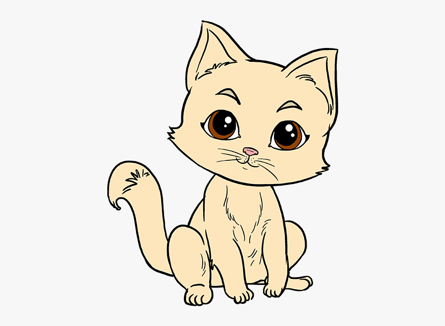 How To Draw Kitten - Drawing, Transparent Clipart