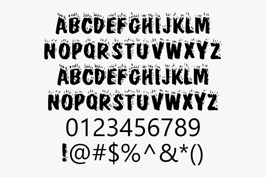 Clip Art Flame Fonts Free - Fonts For Fire, Transparent Clipart