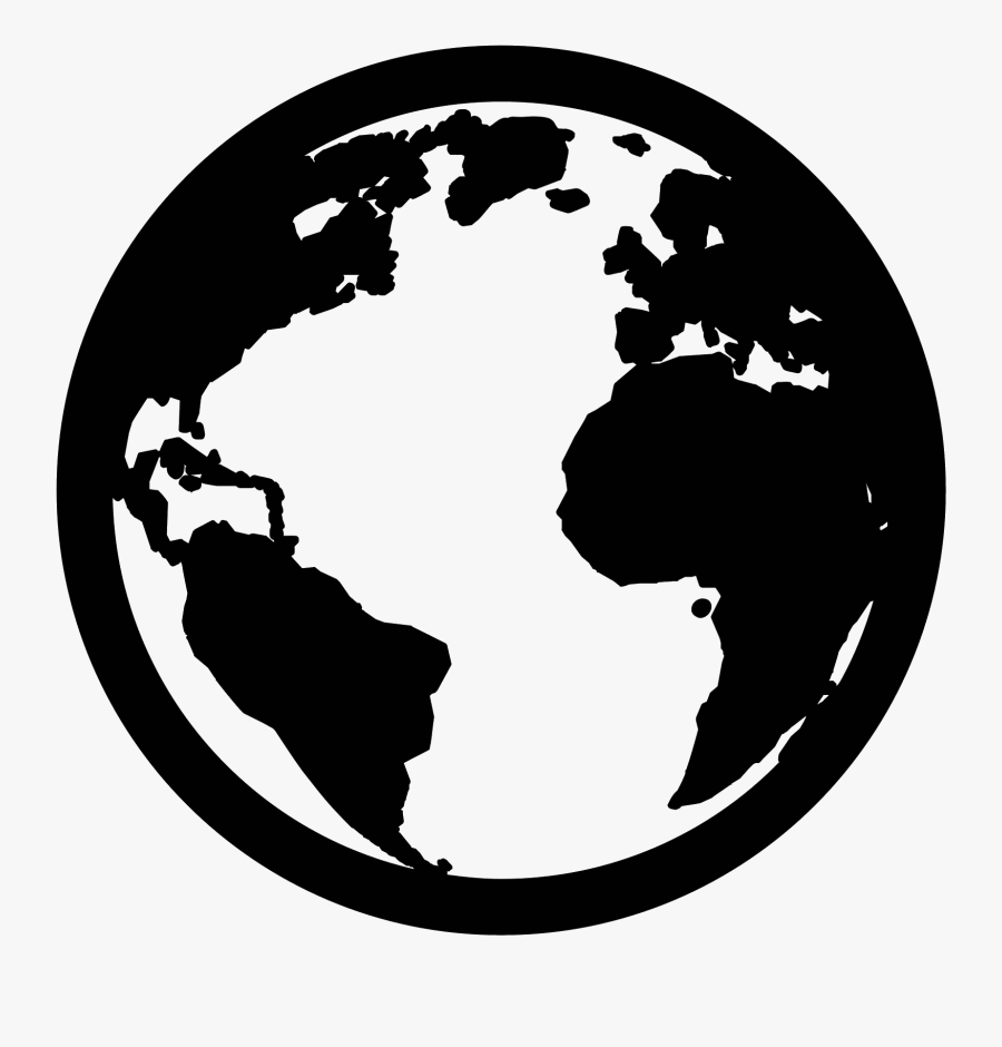Globe Icon Vector - Globe Black Icon Png, Transparent Clipart