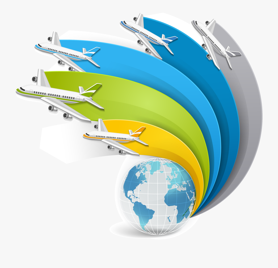 Information Travel Infographic Map Air Png File Hd - Airline Infographics, Transparent Clipart
