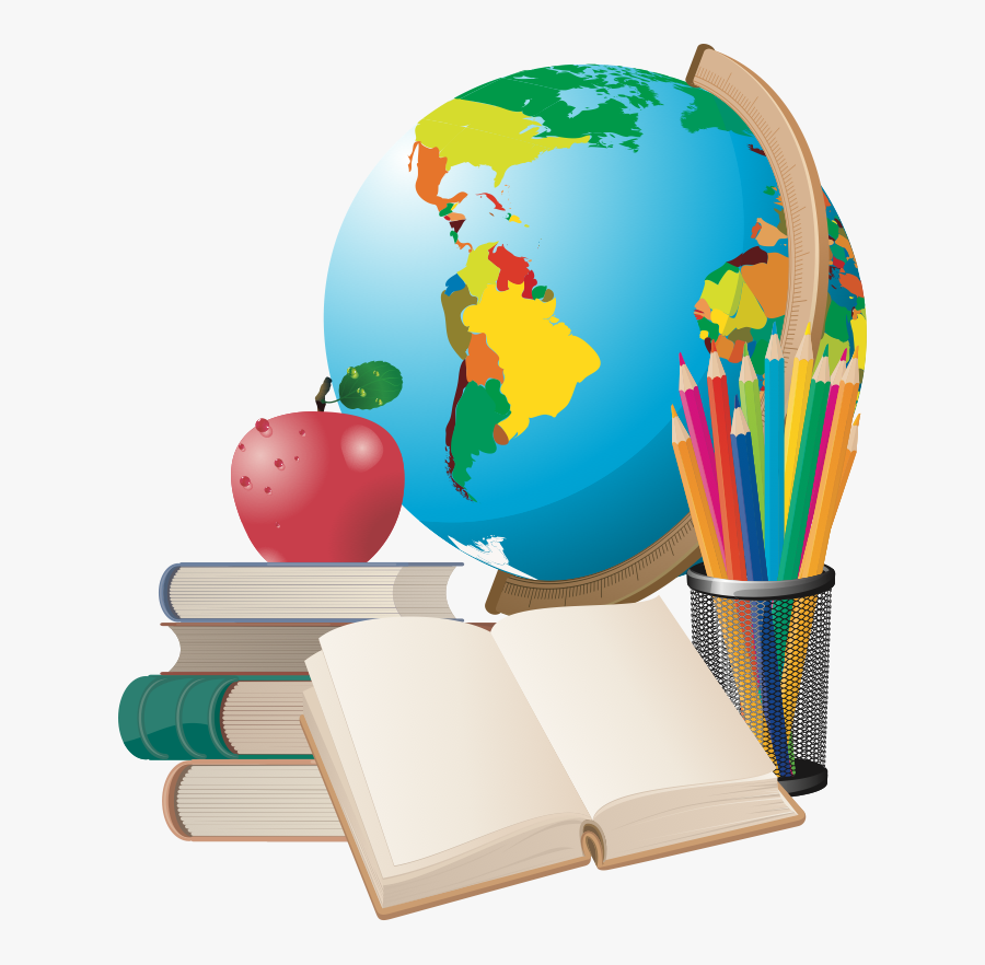 Globe And Books Clipart Png, Transparent Clipart