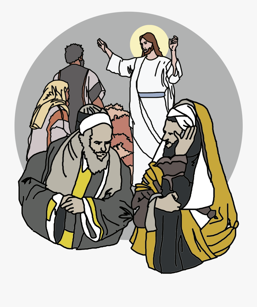 Transparent Jesus Ascension Clipart - Clip Art Jesus And Pharisees, Transparent Clipart