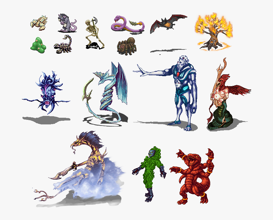 Pixel Art Rpg Enemies, Transparent Clipart